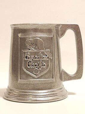 Vintage CPR Canadian Pacific Railway Solid Pewter Stein/Mug Collectible Railroad